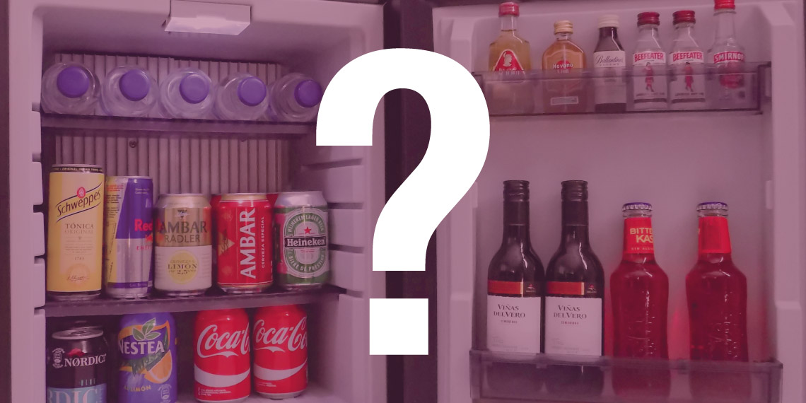 Qué ofrecer en el minibar de tu hotel o alojamiento turístico